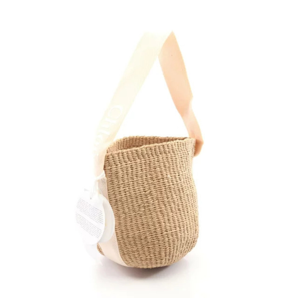 Chloe 2way pink Basket beige Handbag